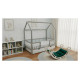 Emis Montessori bērnu gulta "Front" 80x160 / Balts + pelēks (RAL 7040) / Jā