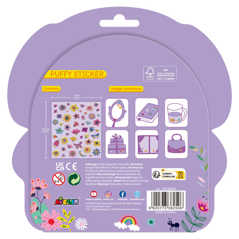 Avenir Pufīgās uzlīmes Dārzs