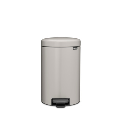 Brabantia atkritumu tvertne ar pedāli NewIcon, 12 l, Soft Grey - 252303