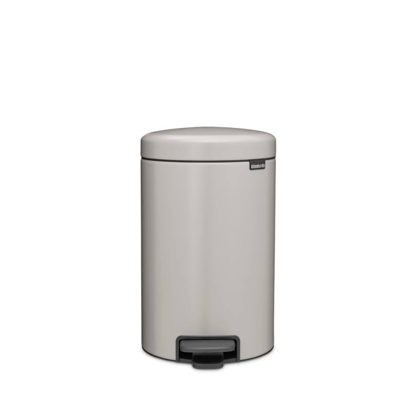 Brabantia atkritumu tvertne ar pedāli NewIcon, 12 l, Soft Grey - 252303