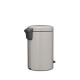 Brabantia atkritumu tvertne ar pedāli NewIcon, 12 l, Soft Grey - 252303