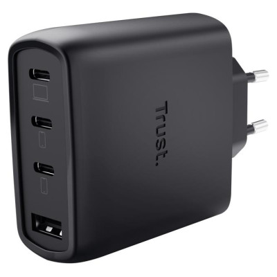 Trust MOBILE CHARGER WALL MAXO 65W/4-PORT GAN BLACK 26067 TRUST