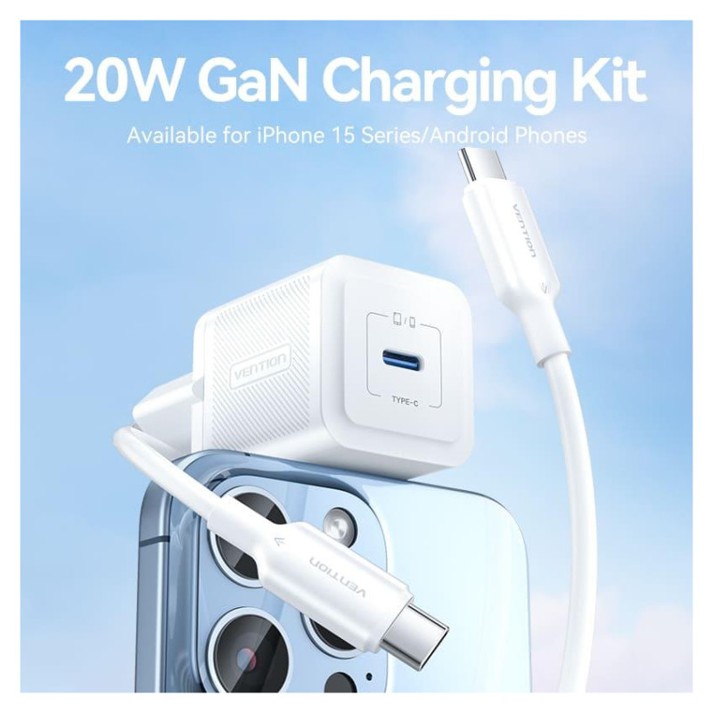 Vention MOBILE CHARGER WALL USB +CABLE/20W TZ-FEPB0-EU-01 VENTION