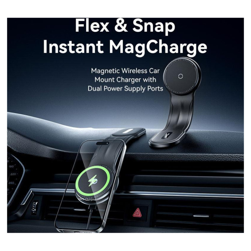 Vention MOBILE CHARGER CAR MAGNETIC/WRL BLACK KSJB0 VENTION