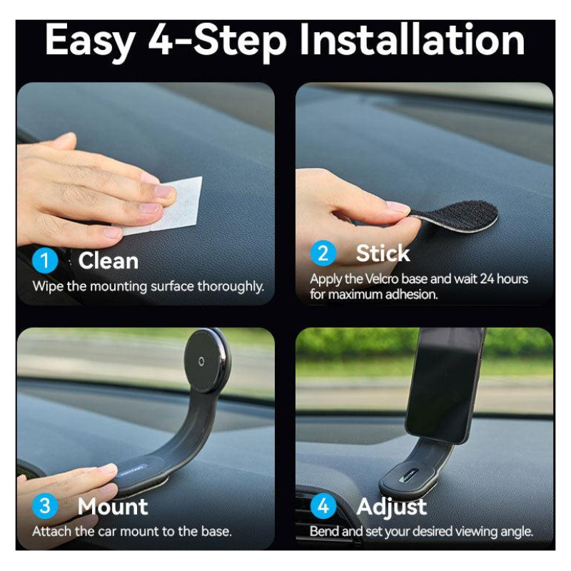 Vention MOBILE CHARGER CAR MAGNETIC/WRL BLACK KSJB0 VENTION