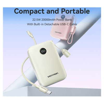 Vention POWER BANK USB 20000MAH 22.5W/BLUE FKBL0-C VENTION