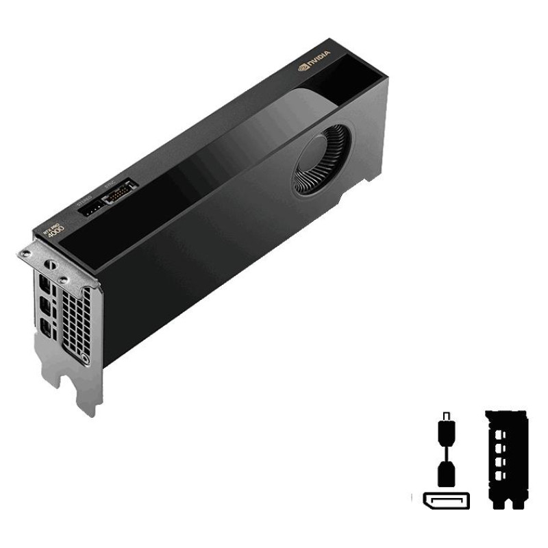 PNY Graphics Card|PNY|NVIDIA|RTX PRO 4000|24 GB|GDDR7|192 bit|PCI Express x8 5.0|Active|VCNRTXPRO4000LP-PB