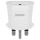 Savio Strāvas adapteris SAVIO Travel adapter Global socket &ndash; UK plug 10A