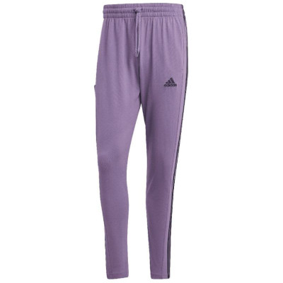 Adidas Essentials Single Jersey Tapered Open Hem 3-Stripes M Pants IJ8699 (M)