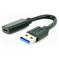 Gembird USB Male - USB Type C Female 0.1m Black