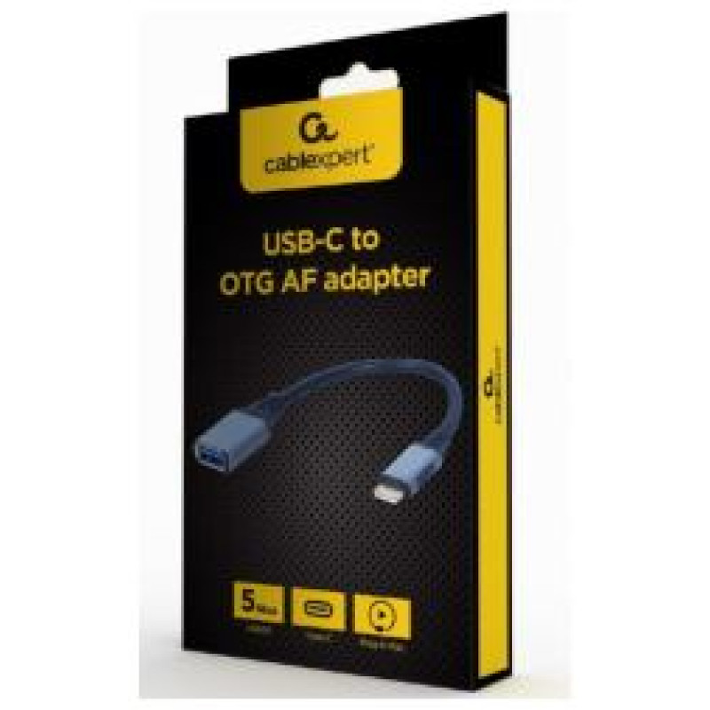 Gembird USB Type-C Male - USB Type-A Female Space Grey