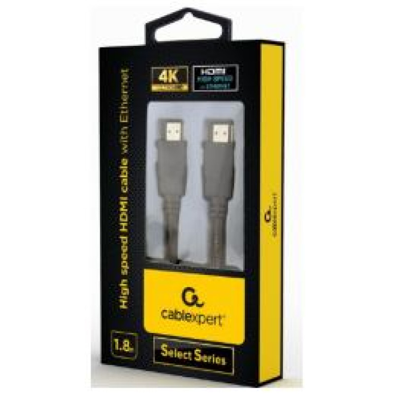 Gembird HDMI Male - HDMI Male High speed with Ethernet 1.8m 4K Black