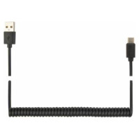 Gembird Kabelis Gembird USB Male - USB Type C Male Coiled 0.6m Black