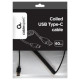 Gembird Kabelis Gembird USB Male - USB Type C Male Coiled 0.6m Black