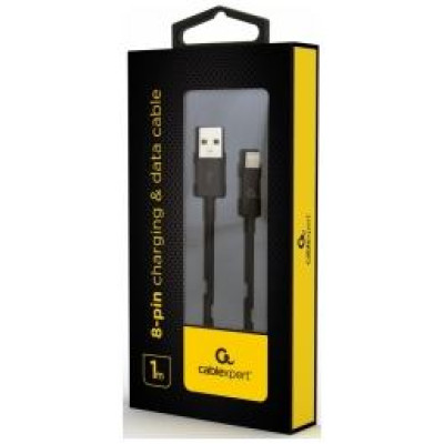 Gembird USB Male - Lightning Male 1m Black