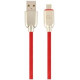 Gembird USB Male - Micro USB Male Premium rubber 1m Red