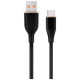Gembird Kabelis Gembird Premium silicon USB-A Male - USB Type-C Male 1.5m Black