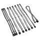 Kolink PSU kabeļu pagarinātāji Kolink Core Pro Braided Cable Extension Kit 12V-2x6 Type 1 - Jet Black/ White
