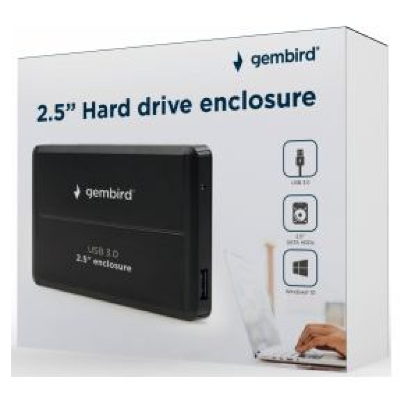 Gembird Kastīte cietajam diskam Gembird 2,5" HDD SATA USB 3.0