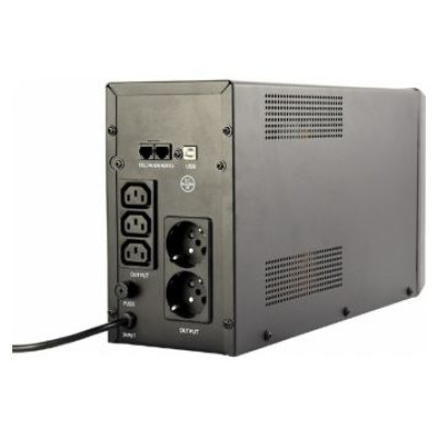 Energenie Nepārtrauktās baro&scaron;anas bloks Energenie UPS With USB and LCD Display 2000 VA Black