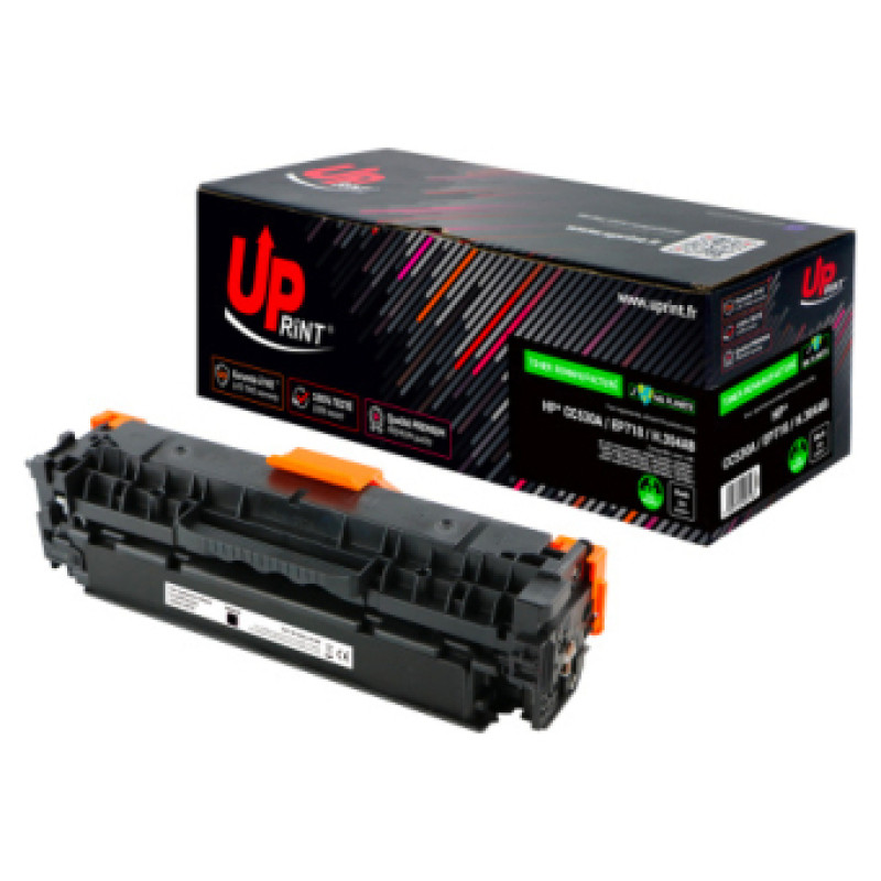 Uprint Tonera kasete Uprint HP / CANON 304A/718-REMPLACE CC530A / EP718 Black Remanufactured