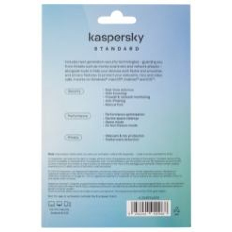 Kaspersky Programma Kaspersky Standart 1 Gads 1 Iekārtai