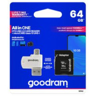 Goodram MicroSD 64GB All in one class 10 UHS I + Card reader