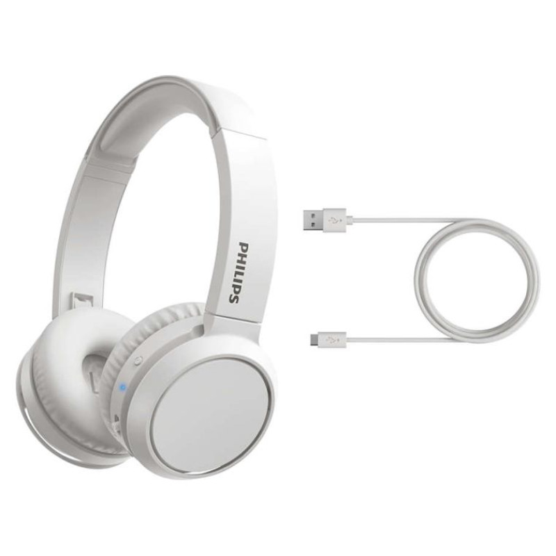 Philips austiņas On-Ear ar Bluetooth, baltas - TAH4205WT/00
