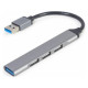 Gembird USB Centrmezgls Gembird 4-port USB 3.1 Silver