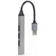 Gembird USB Centrmezgls Gembird 4-port USB 3.1 Silver