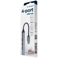 Gembird USB Centrmezgls Gembird 4-port USB 3.1 Silver