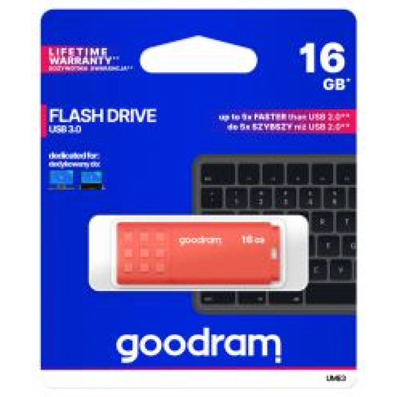 Goodram UME3 USB 3.0 16GB Orange