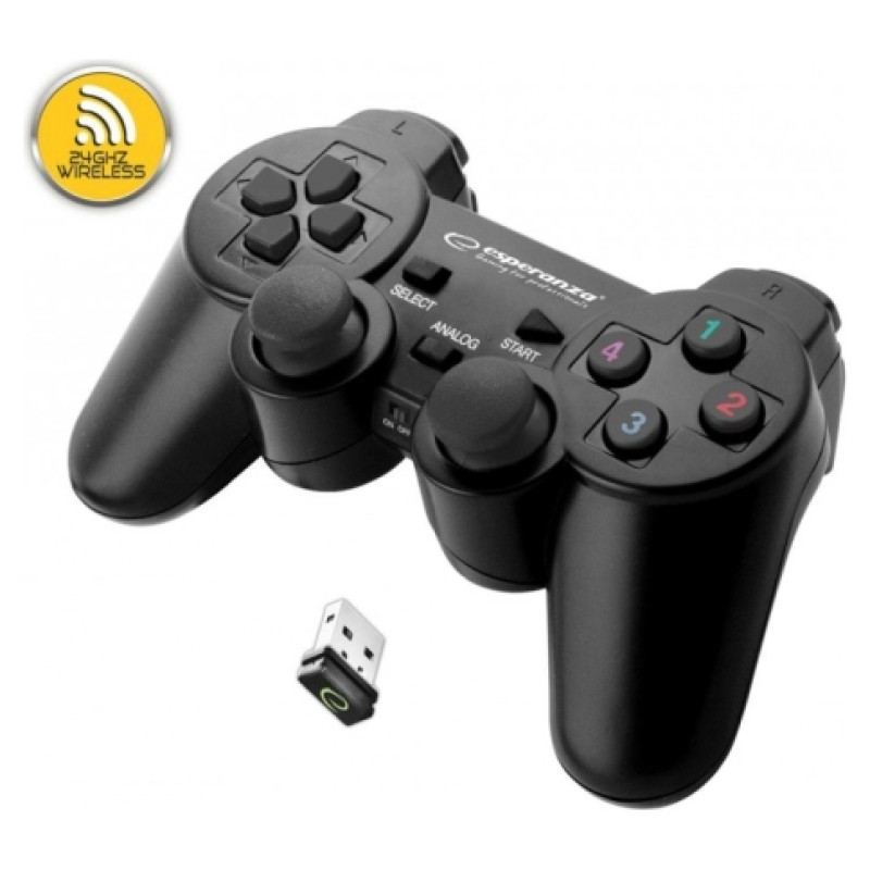 Esperanza EGG108K Wireless spēļu vadības pults priek&scaron; PC/PS3