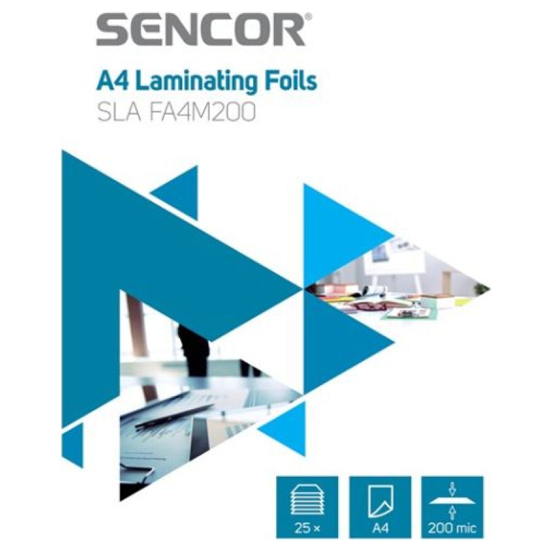 Sencor SLA FA4M200 Laminē&scaron;anas plēve A4 200mic 25lpp