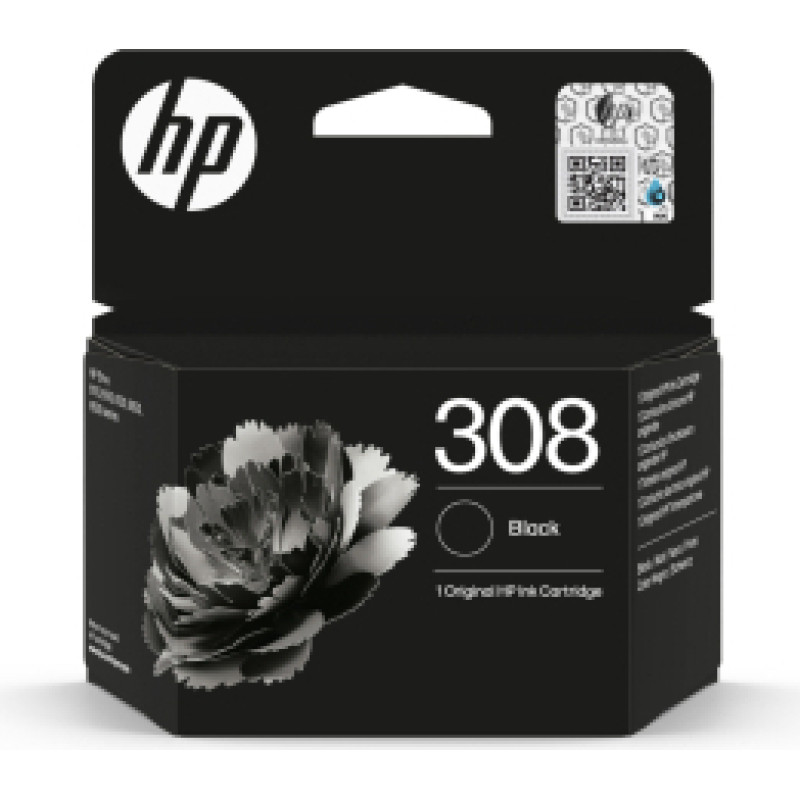 Hewlett-Packard Tintes kārtridžs HP 308 Black