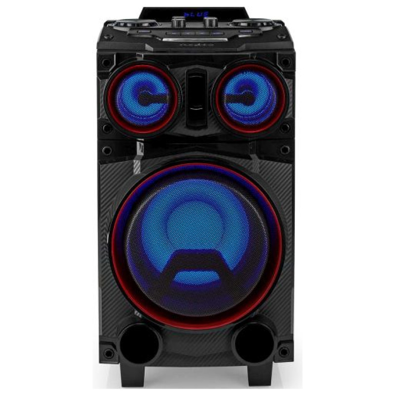 Nedis SPPT800BK USB/MICROSD/MP3/Bluetooth Bezvadu skaļrunis 120W