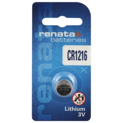 Renata CR1216-1BB Blistera iepakojumā 1gb.