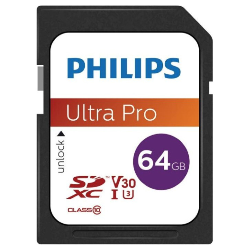 Philips SDXC 64GB Ultra Pro class 10/UHS 3