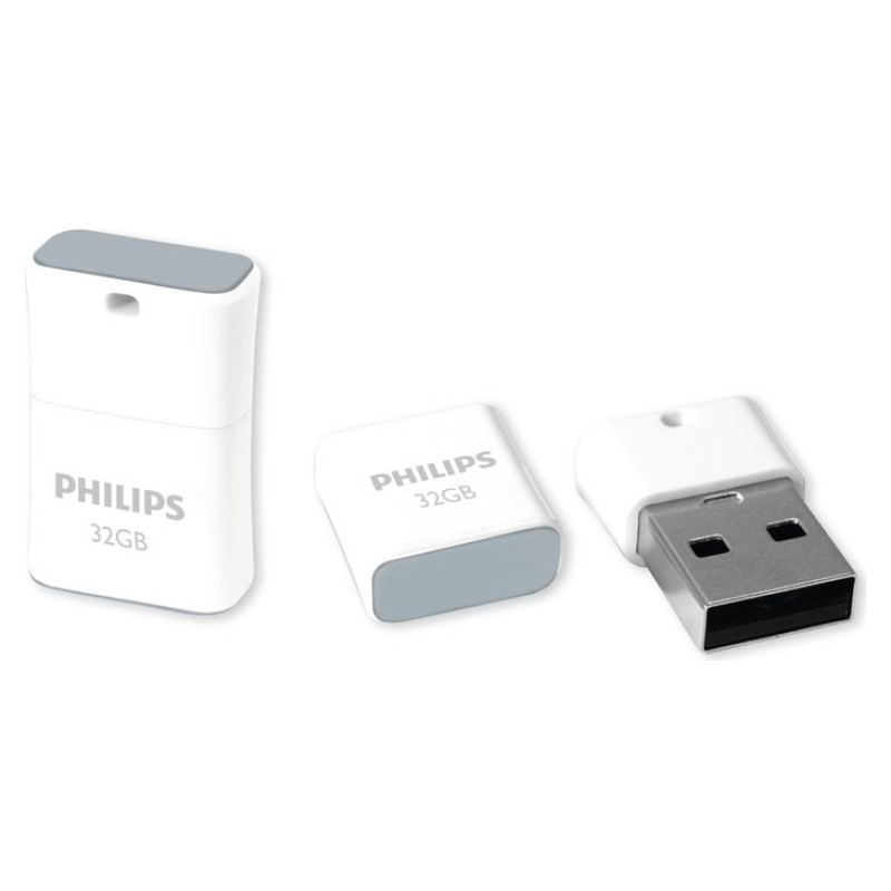 Philips USB 2.0 Flash Drive Pico Edition (pelēka) 32GB