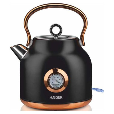 Haeger EK-22B.024A Art Deco Elektriskā tējkanna ar termometru 1.7L 2200W