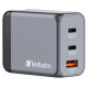 Verbatim Lādētājs Verbatim Wall Charger 65W Grey
