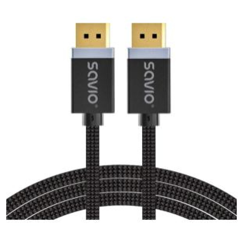 Savio Kabelis Savio DisplayPort Male - DisplayPort Male 3m Black