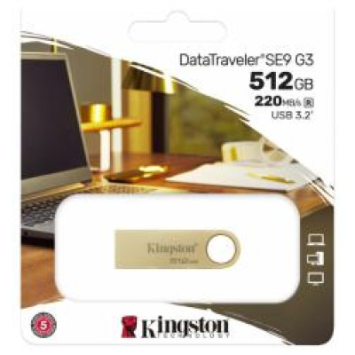 Kingston Zibatmiņa Kingston DataTraveler SE9 G3 512GB Metal
