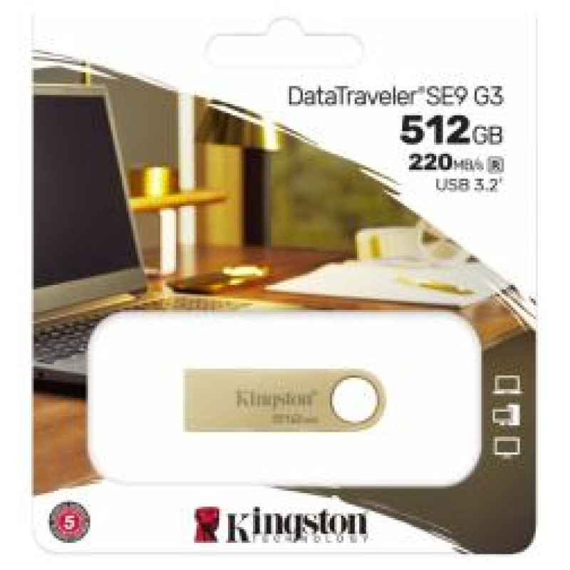 Kingston Zibatmiņa Kingston DataTraveler SE9 G3 512GB Metal