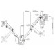 Gembird Monitora stiprinājums Gembird Adjustable Wall 2-display Mounting Arm 17”-27”