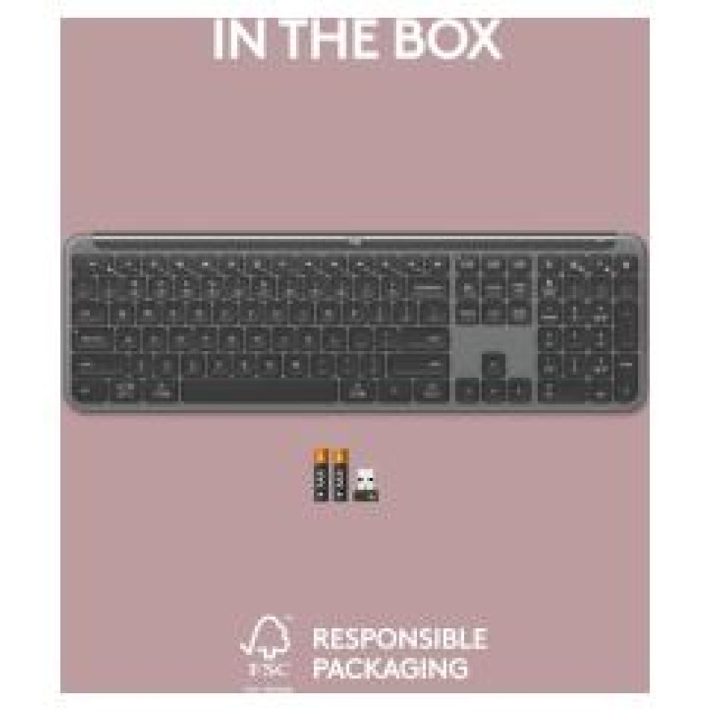 Logitech Klaviatūra Logitech K950 Graphite