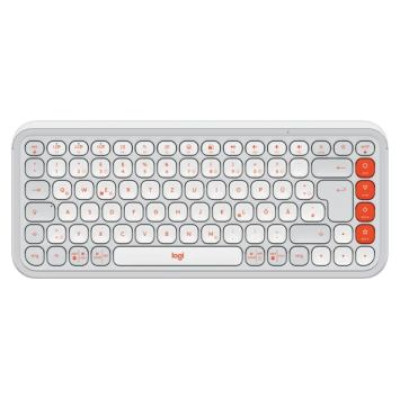 Logitech Klaviatūra Logitech POP ICON KEYS OFF White Orange US