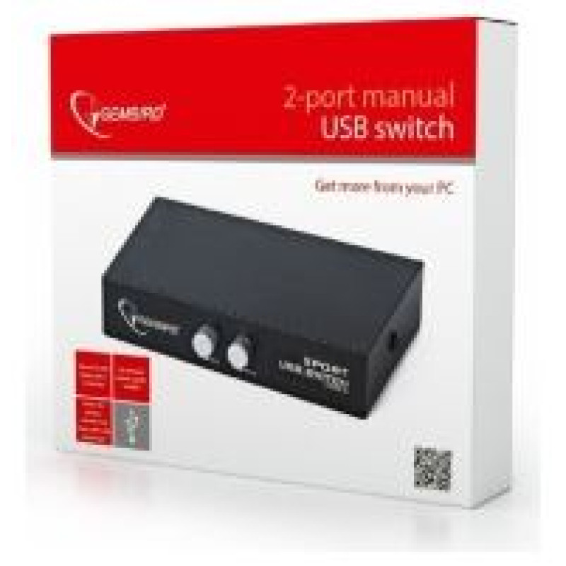 Gembird 2-Port manual USB switch