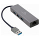 Gembird USB AM Gigabit Network Adapter with 3-port USB 3.0 hub