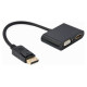 Gembird Adapteris Gembird DisplayPort Male - HDMI Female + VGA Female Black